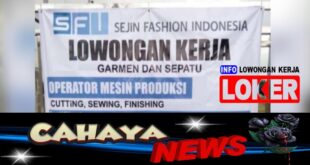 Lowongan Kerja Pabrik Sepatu Pati dan gaji PT Sejin Fashion Indonesia