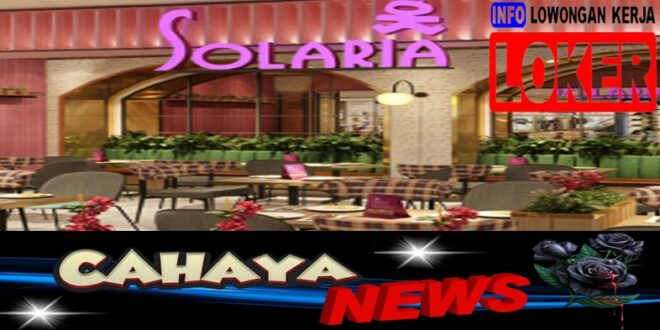 lowongan kerja dan gaji Restoran Solaria terbaru